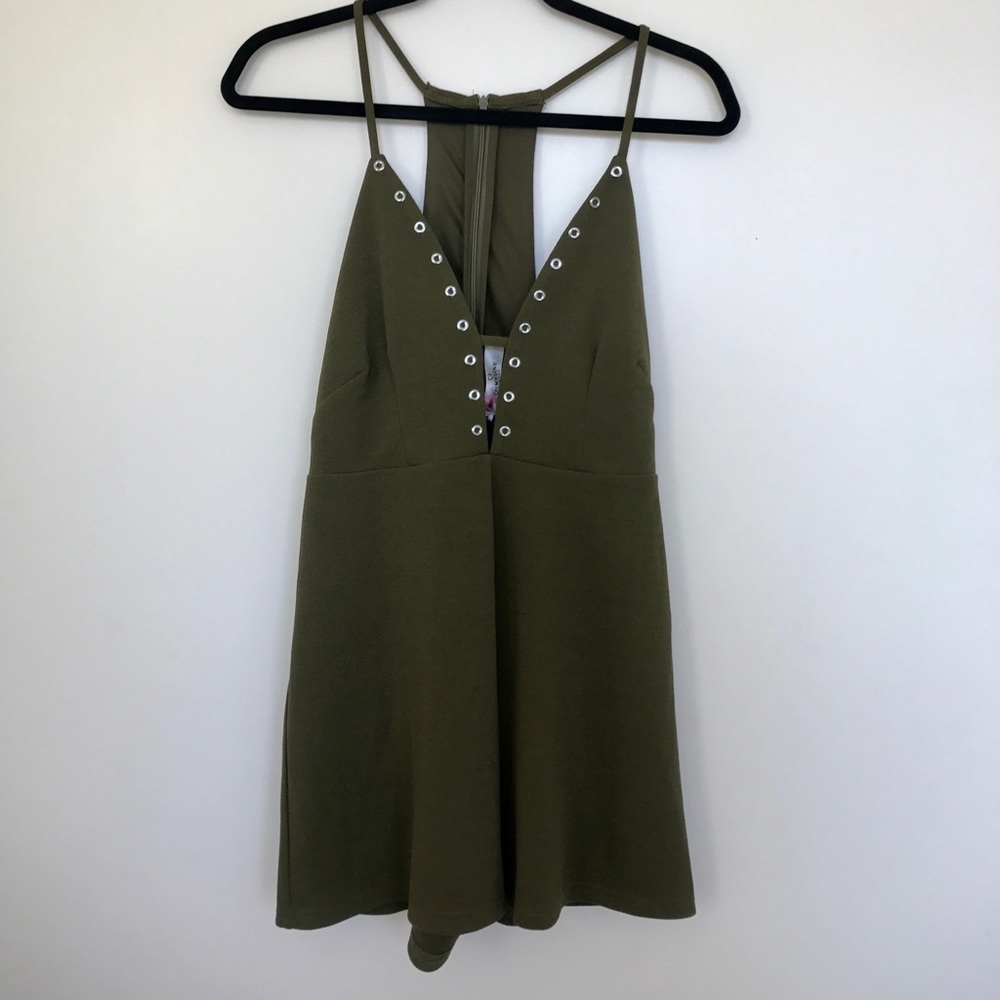 Oh My Love Olive Romper
